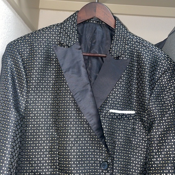 Coo Fandy, Tuxedo Suit, Black and Gold Dots - Picture 5 of 11